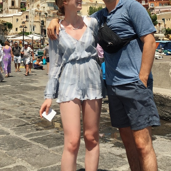 🤍 blue romper 💙 - Picture 2 of 5